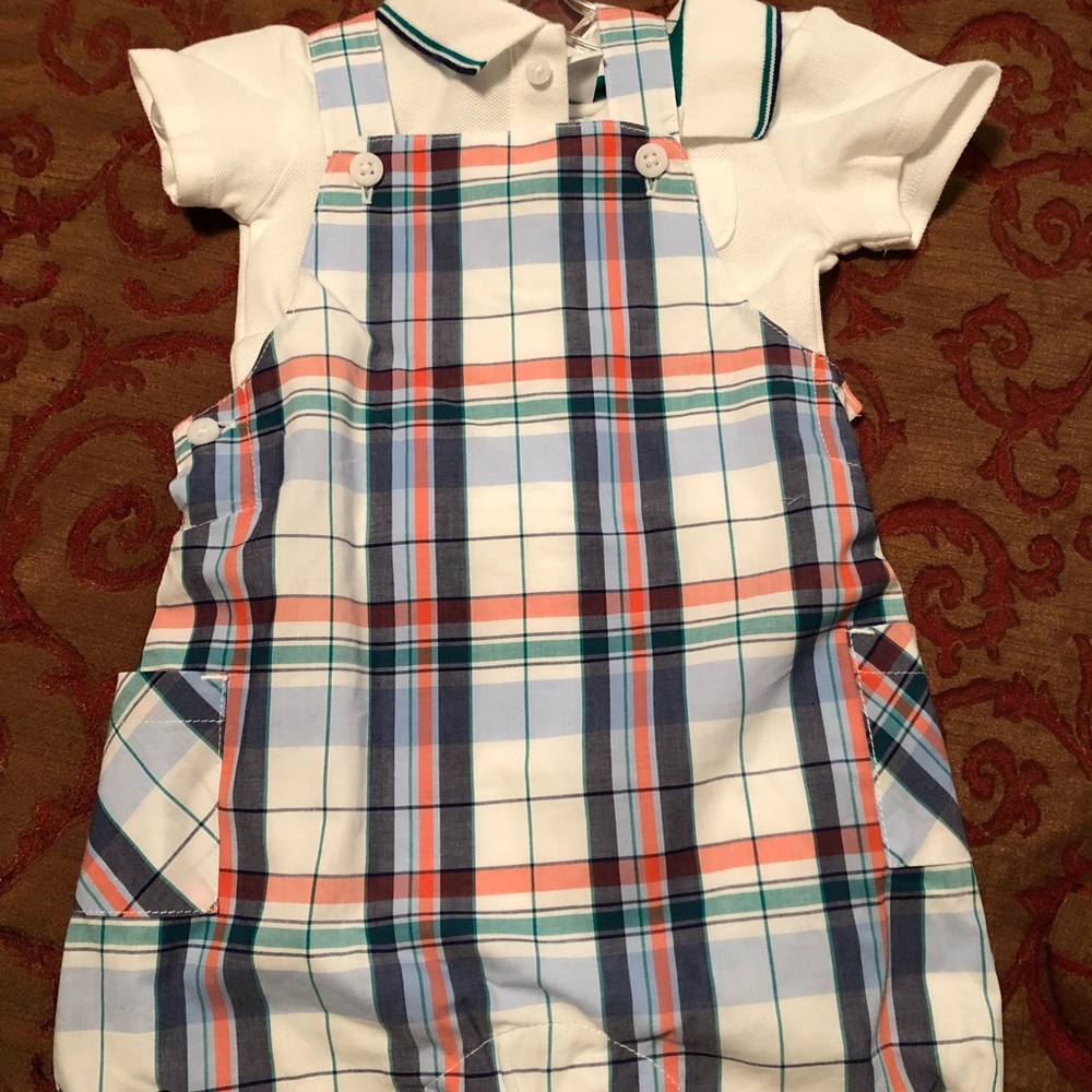 NWT Janie and jack romper and polo